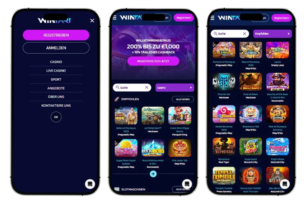 Wintari Casino Registrierung